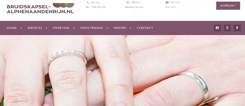 Brautfrisur Alphen aan den Rijn