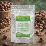 Poudre de noix de cire certifiée biologique (100 grammes) - Herbes capillaires ayurvédiques