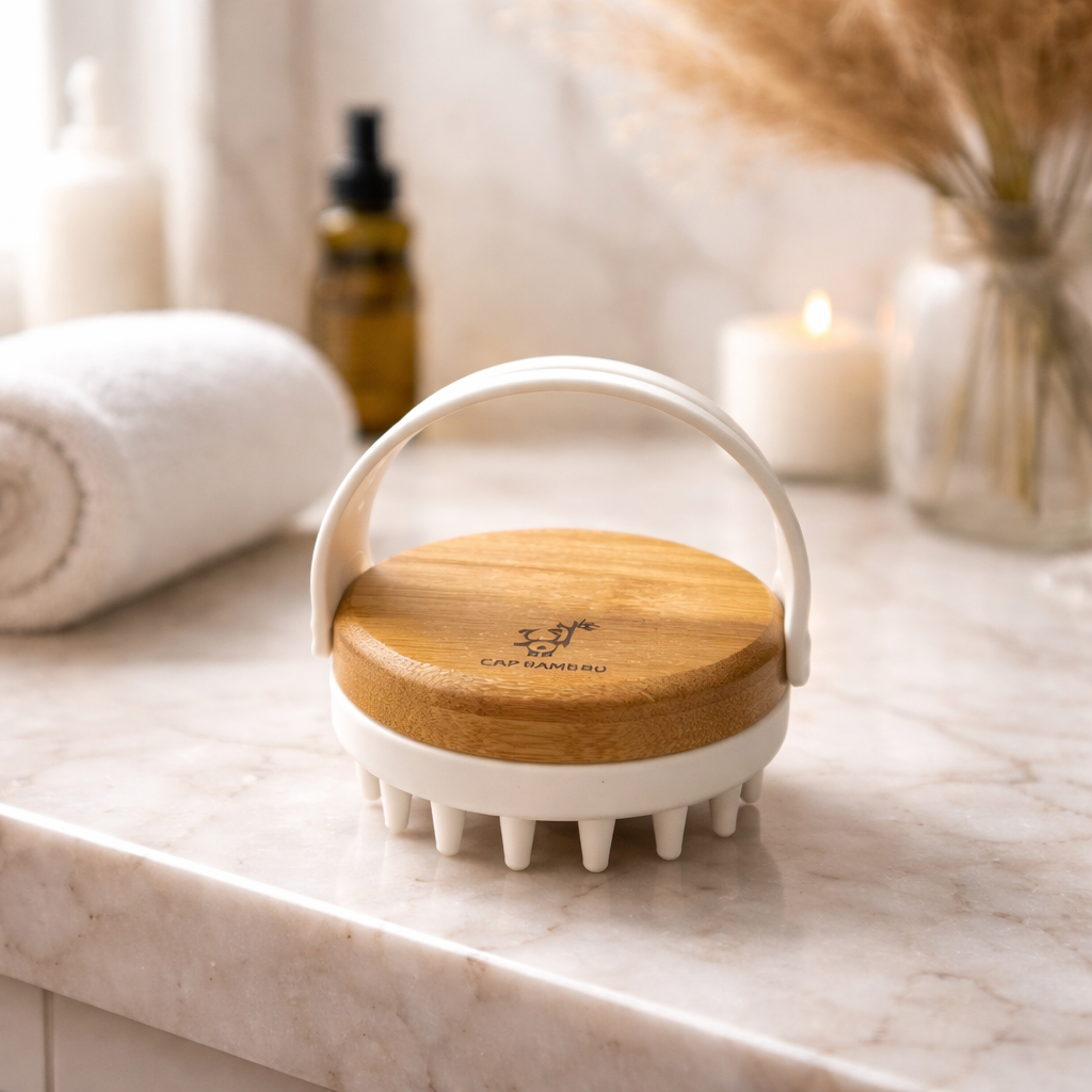Cap Bambou - hoofdhuid-massageborstel