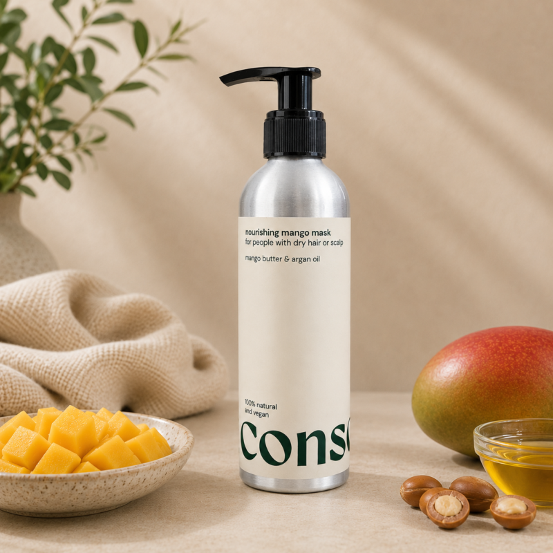 CONSCIO Maschera nutriente al mango per capelli e cuoio capelluto 150 ml
