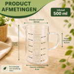 Glazen Maatbeker voor Plantenkleuring 500 ml maten