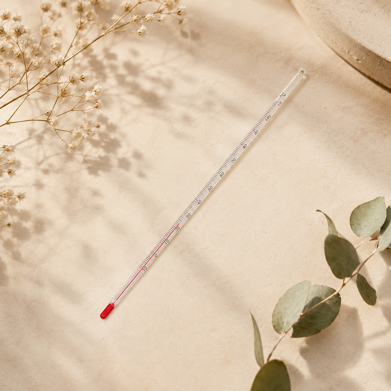 Glasthermometer für die Pflanzenfärbung: -10 bis 110 °C