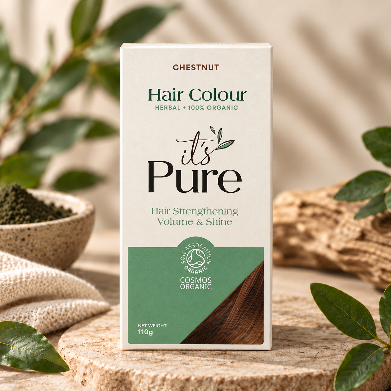 It's Pure uitgroeikit / thuiskleurkit (keuze uit 9 tinten) Chestnut